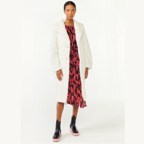 🆕 SUPER PLUSH Teddy Jacket with Shawl Collar & Belt (Only 2 left! Sizes M, XL!) - Picture 4 of 6